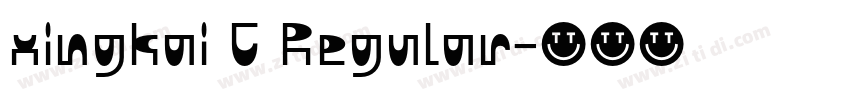 xingkai C Regular字体转换 xingkai C Regular字体转换